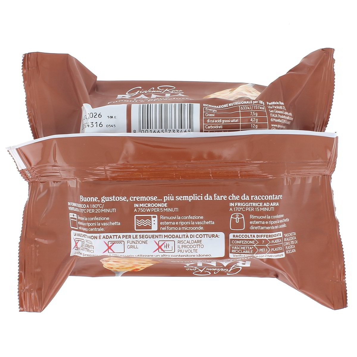 Rana Lasagne Funghi E Prosciutto 350 g — immagine 3