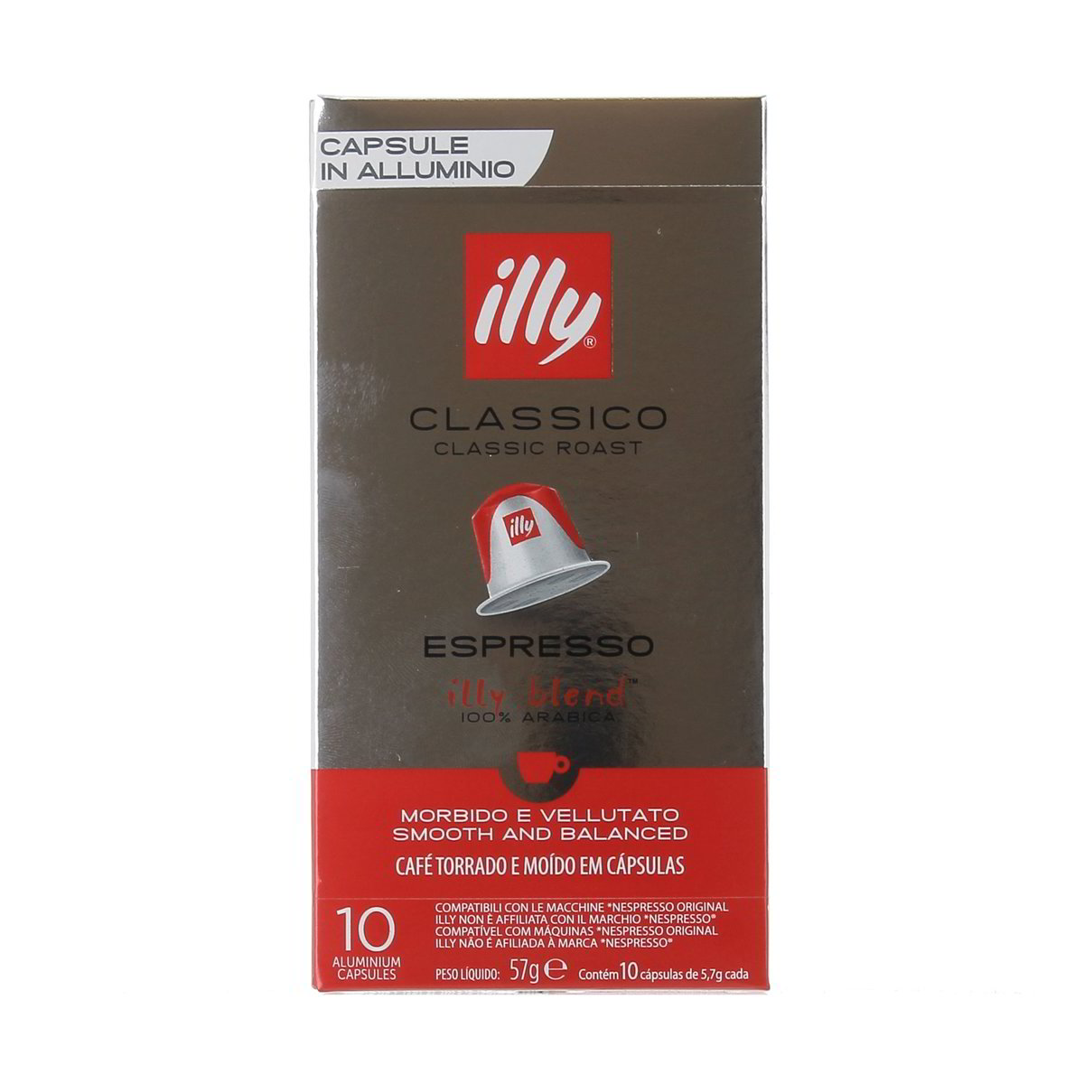Illy Classico Espresso Morbido E Vellutato 10 pezzi - 57 g totali