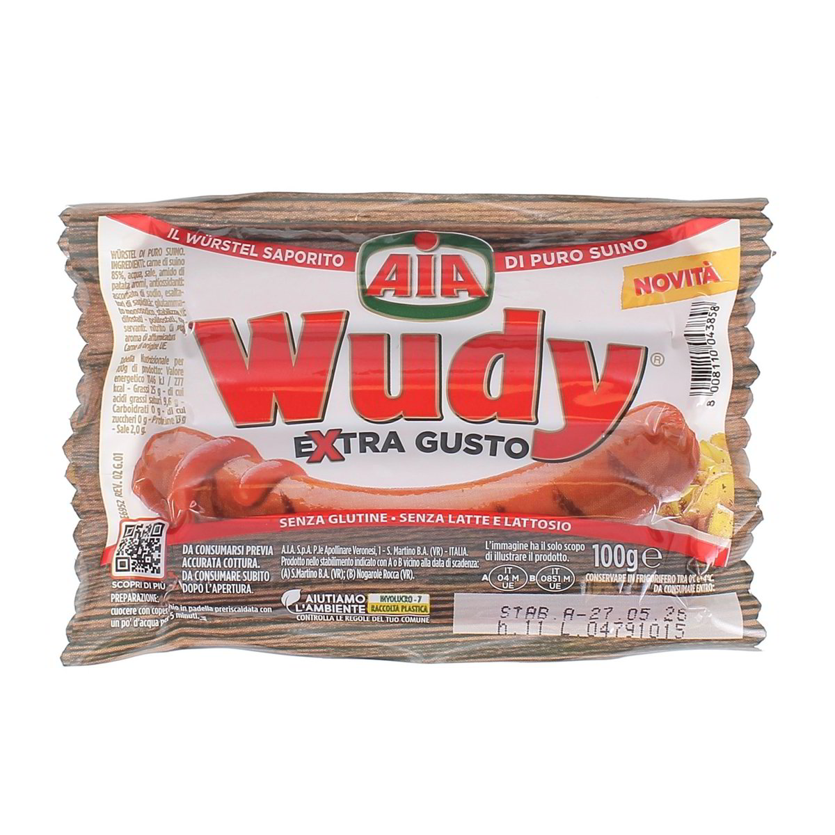 AIA Wurstel Wudy Extra Gusto 100 g