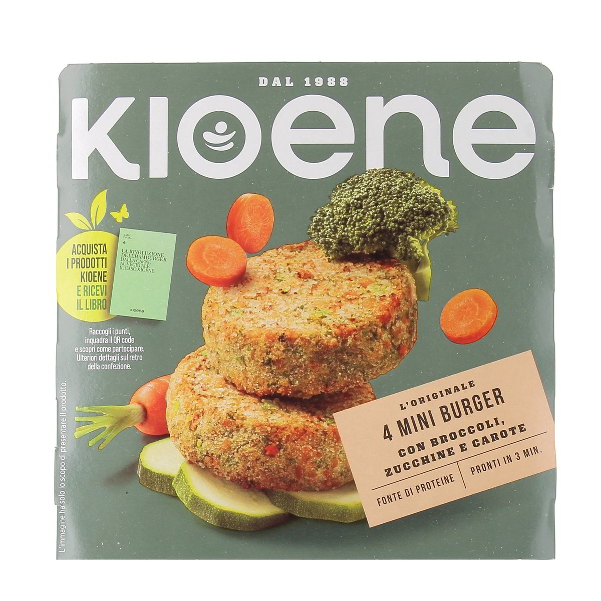 Kioene 4 Mini Burger Con Broccoli Zucchine E Carote 200 g
