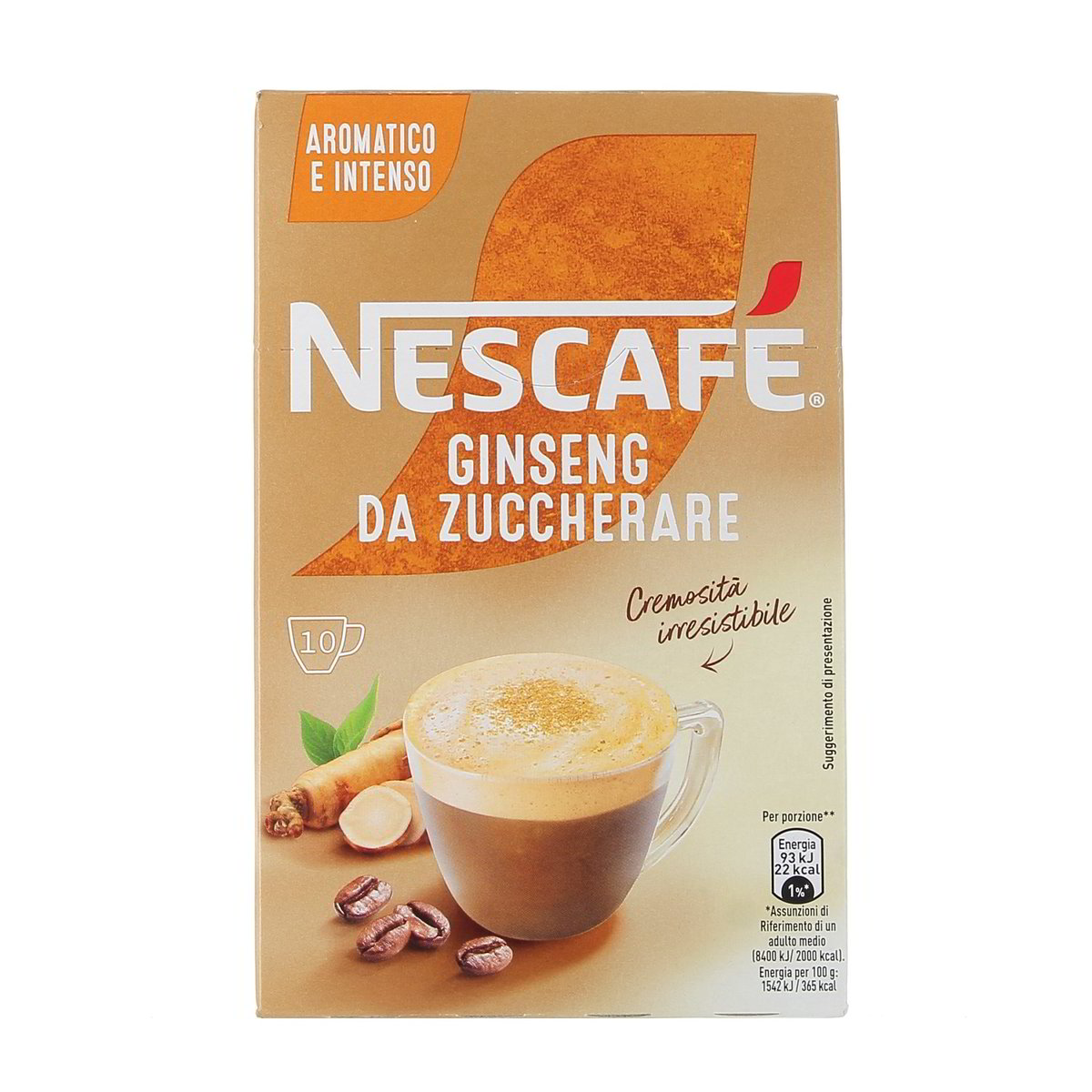 Nescafé Ginseng Caffe' Solubile Da Zuccherare 10 Bustine 60 g
