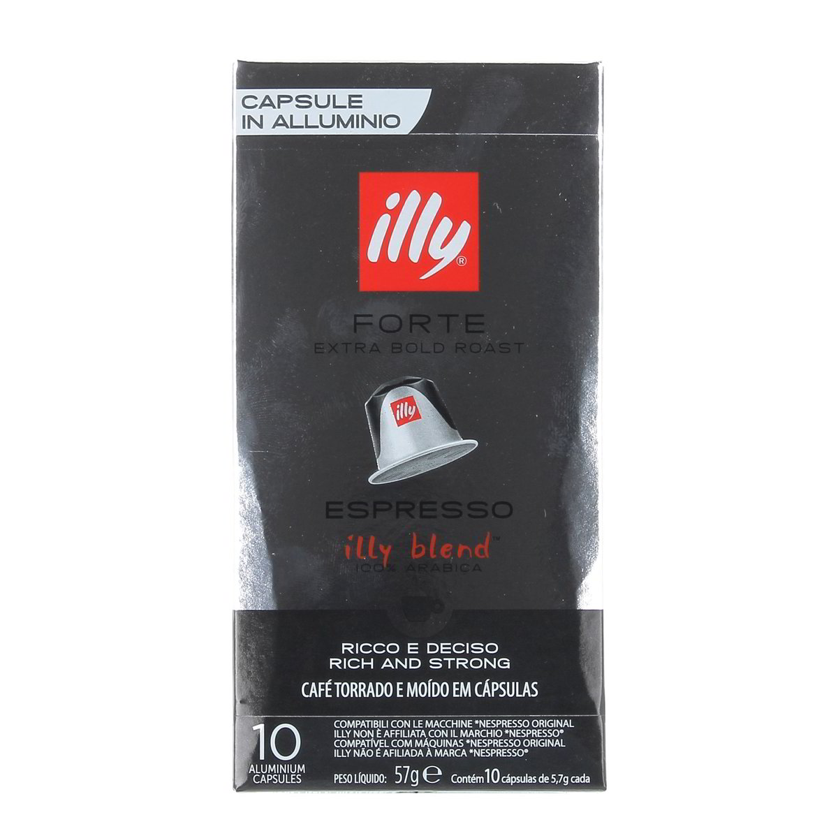 Illy Forte Espresso Ricco E Deciso 10 pezzi - 57 g totali