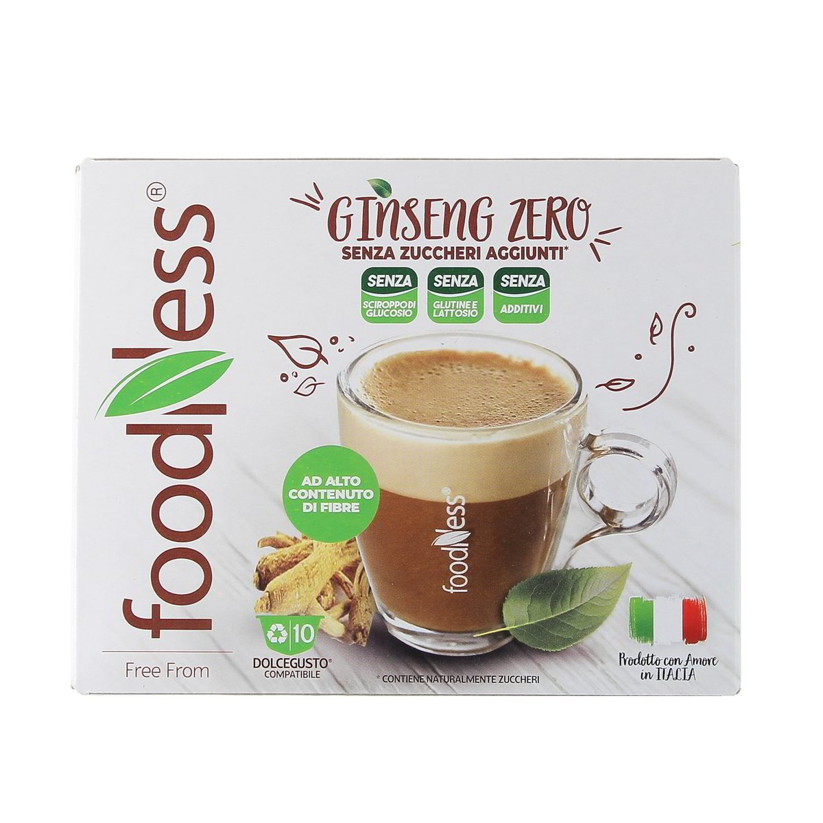 Foodness Caffè Al Ginseng Amaro 10 pezzi