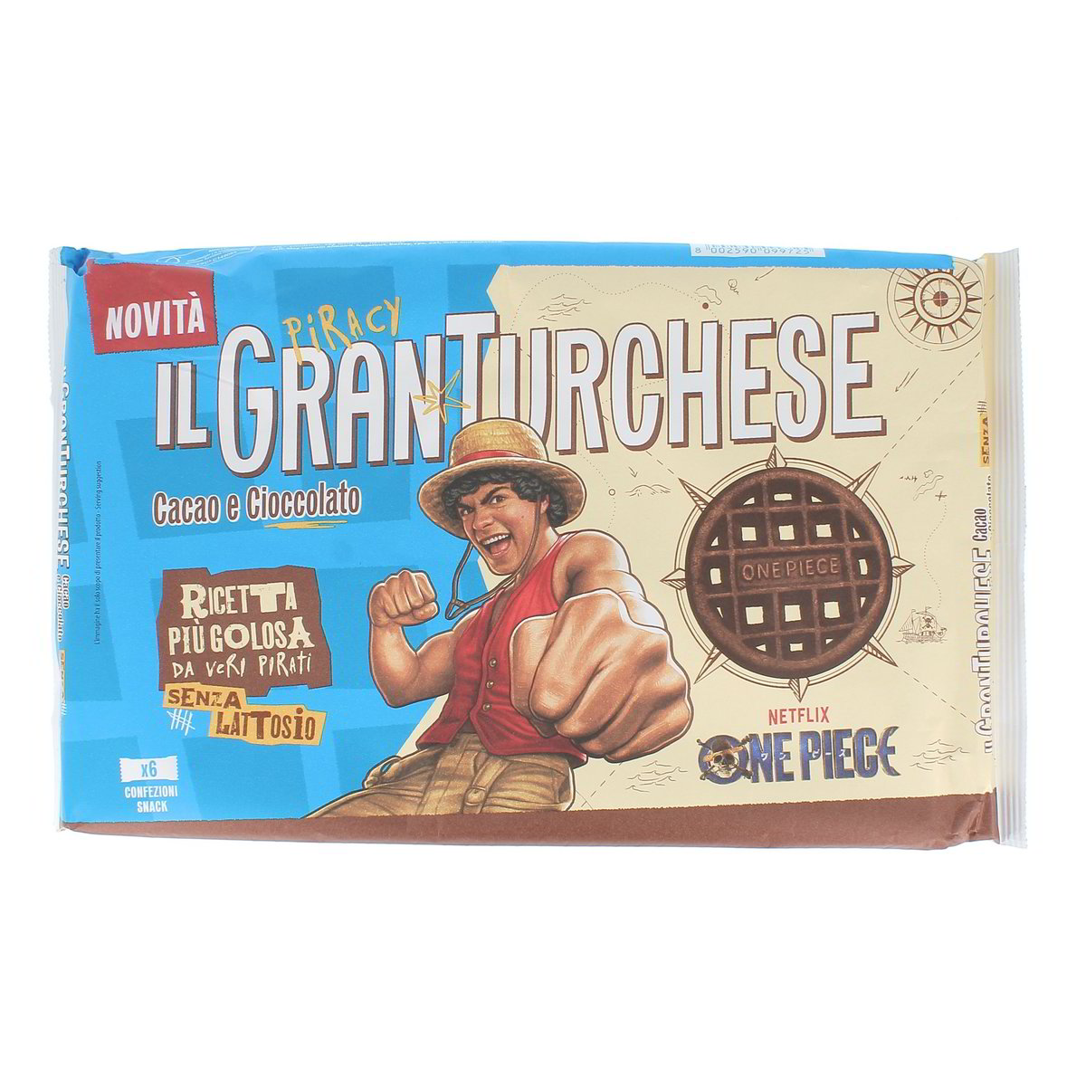 Colussi IL GRAN TURCHESE CACAO E CIOCCOLATO SENZA LATTOSIO x6 340 g