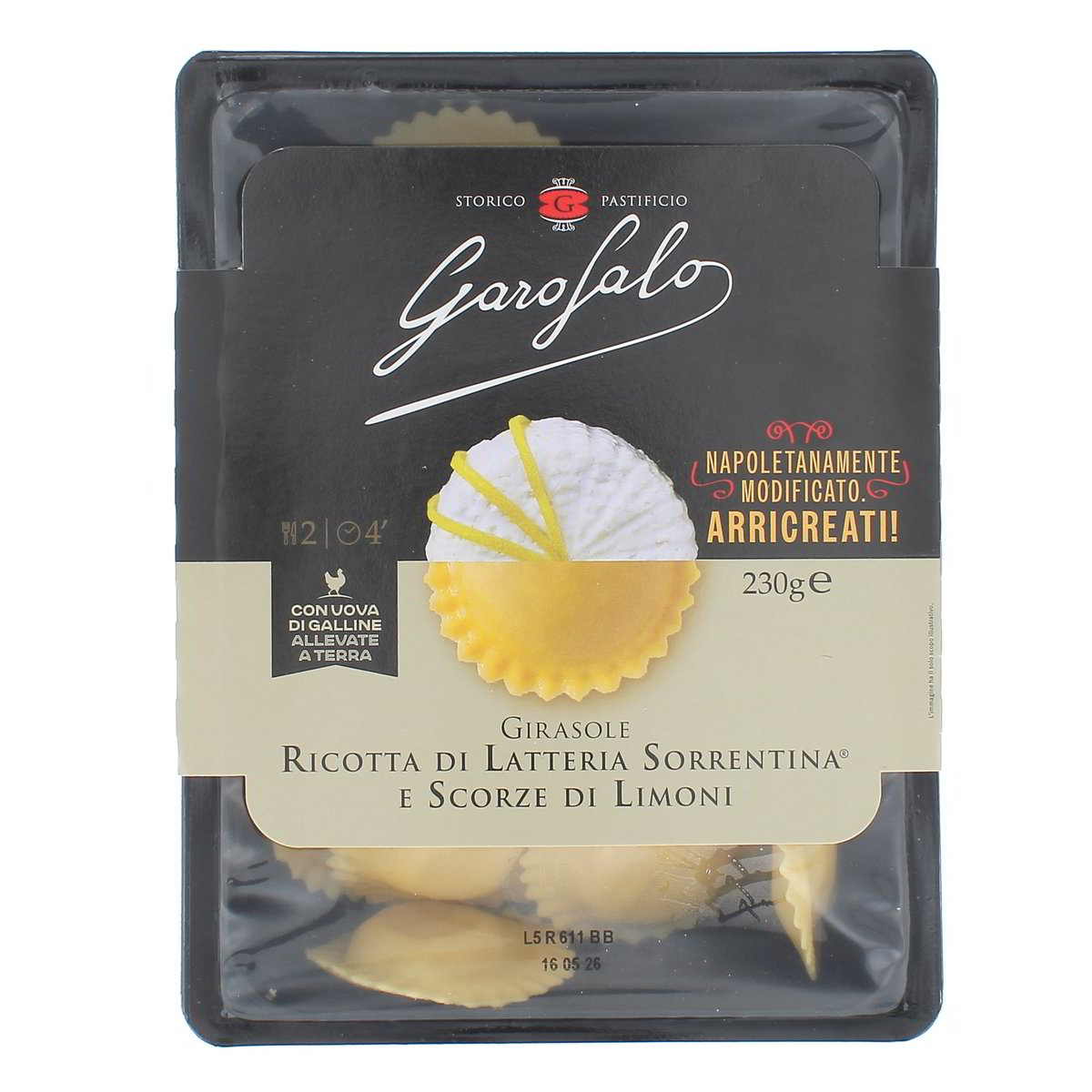Garofalo Girasole Ricotta Di Latteria Sorrentina E Scorze Di Limoni 230 g