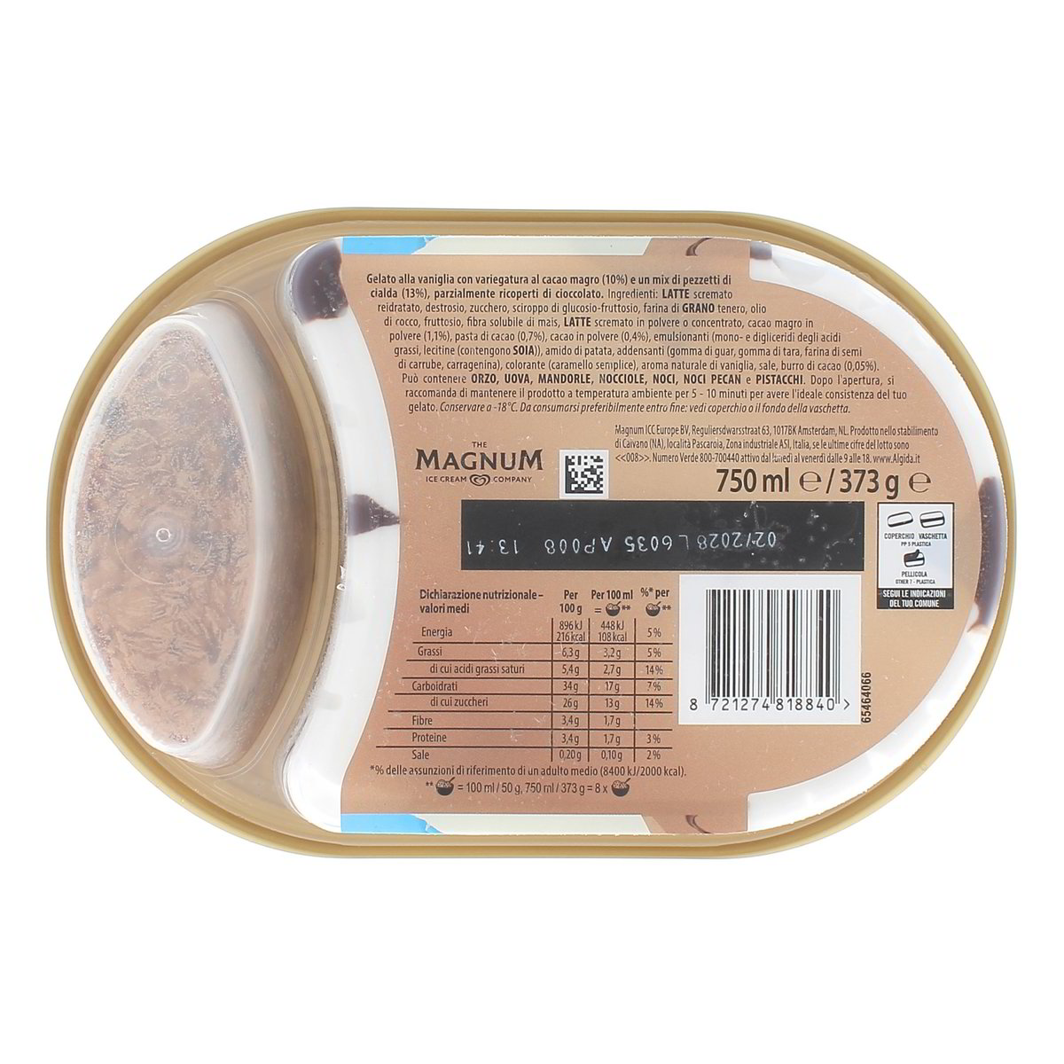 Algida Carte D'or Soft & Crunchy Cornetto 383 g — immagine 3