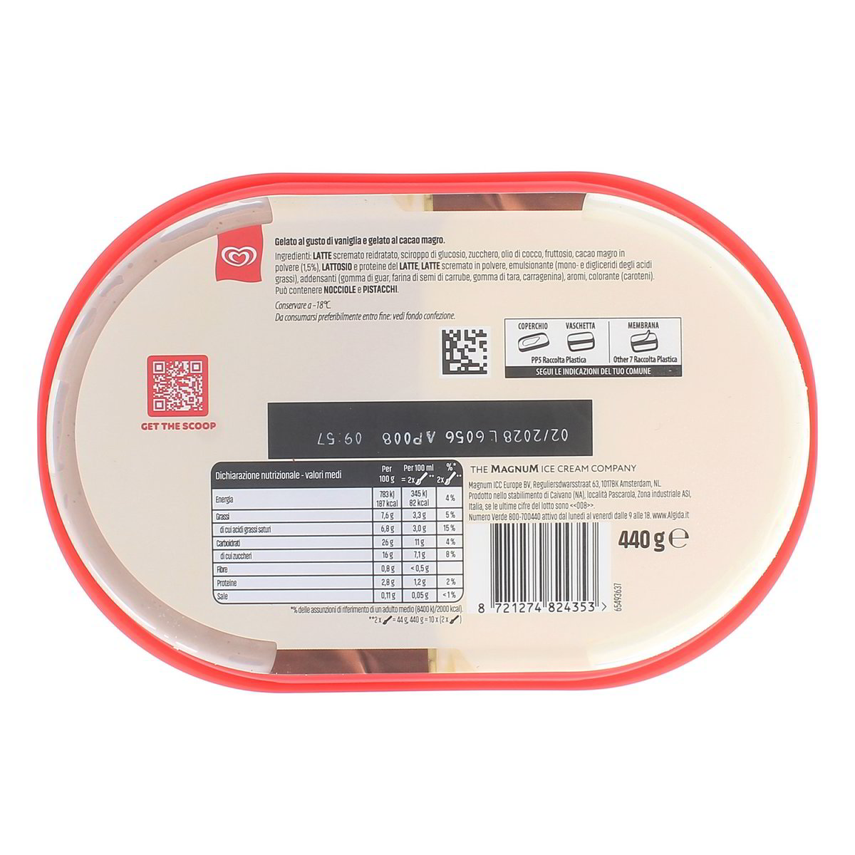 Algida Soft Vaniglia E Cacao 440 g — immagine 3