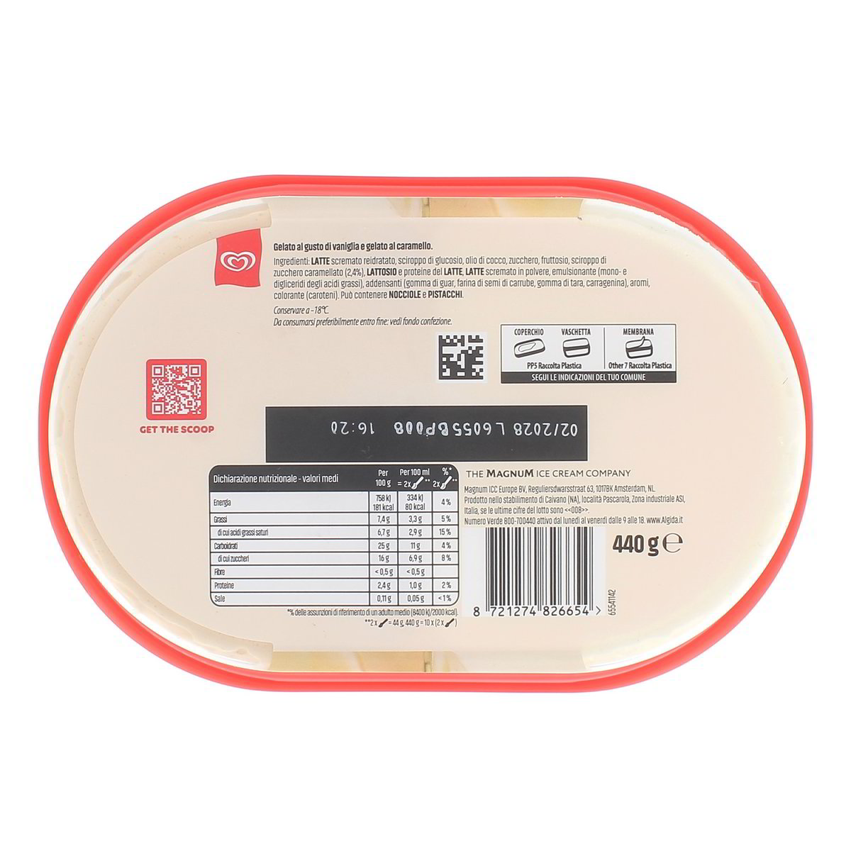 Algida Soft Vaniglia E Caramello 440 g — immagine 3