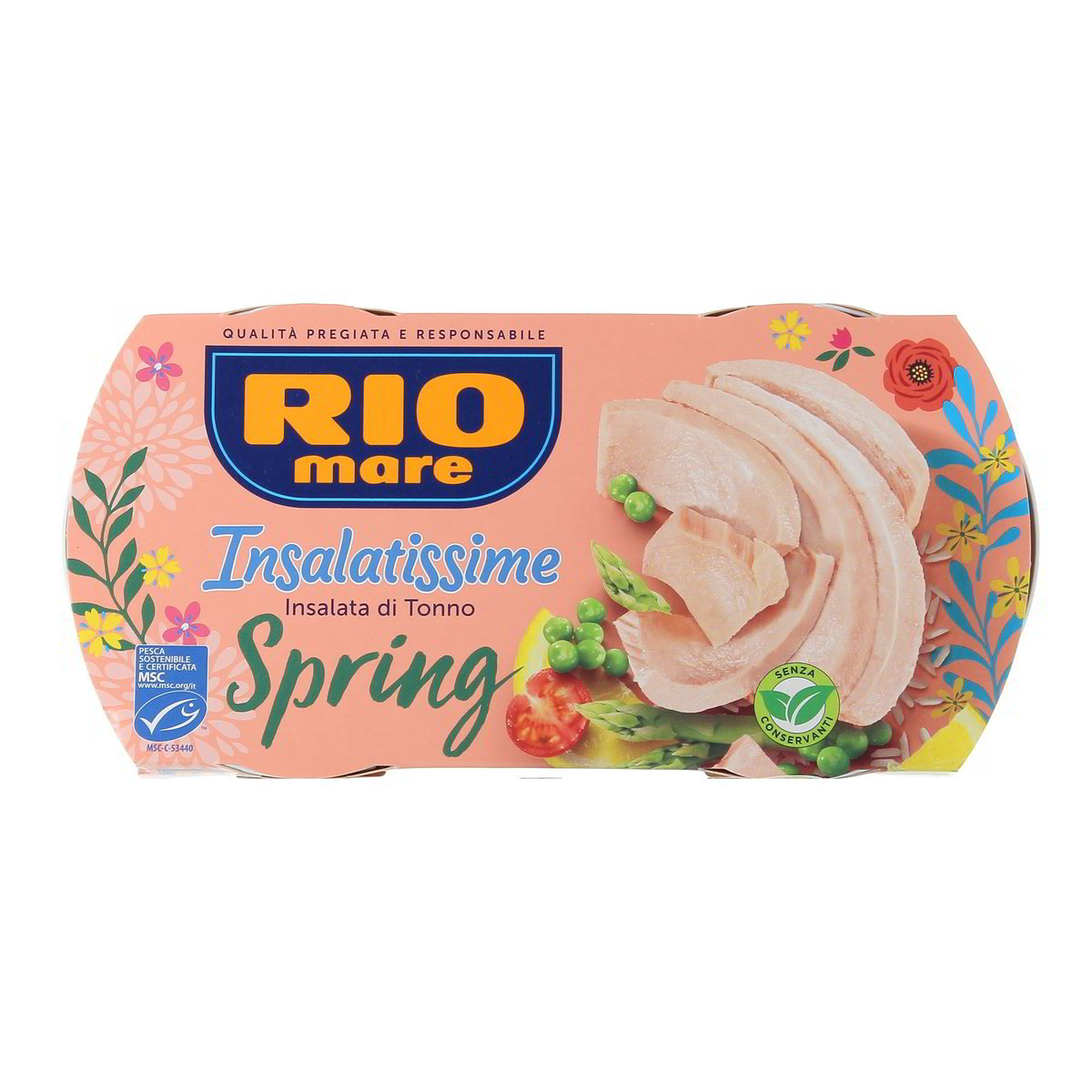 RIO Mare Insalatissime Spring Insalata Di Tonno Con Asparagi Riso Piselli Carote E Limone 2x160 g