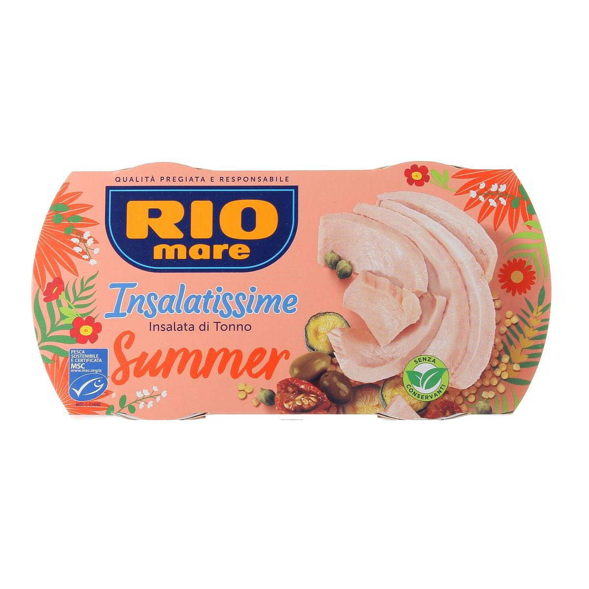 RIO Mare Insalatissime Summer Insalata Di Tonno Con Fregola Pomodorini Zucchine Olive E Capperi 2x160 g
