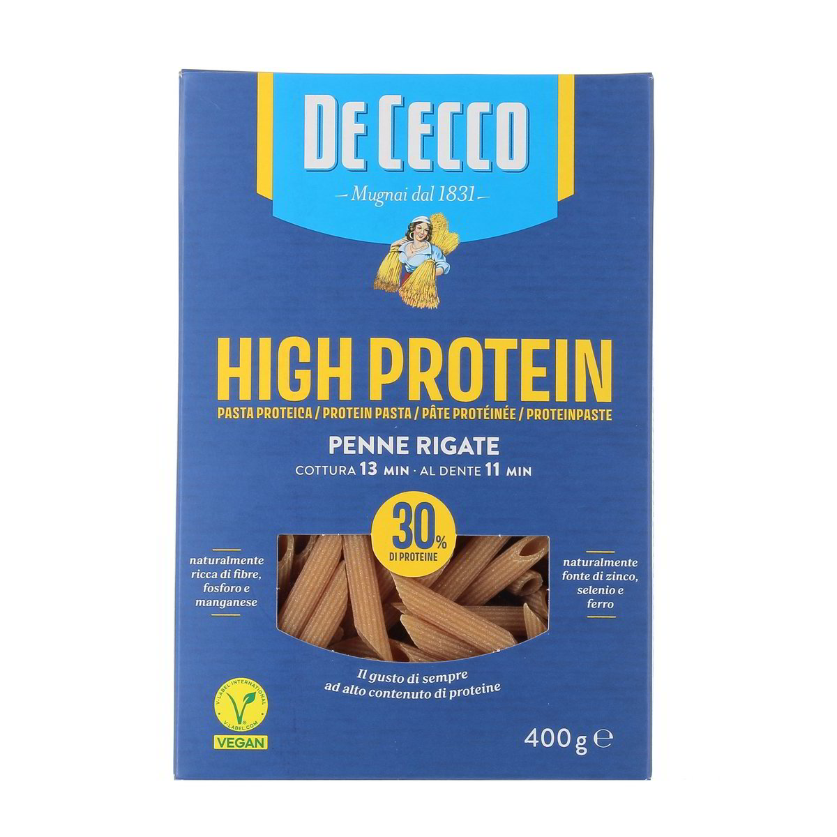 DE Cecco Penne Rigate High Protein 400 g