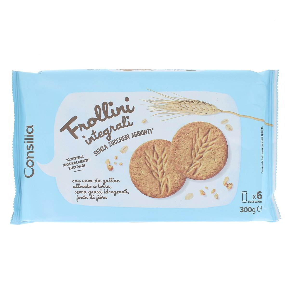Consilia FROLLINI INTEGRALI SENZA ZUCCHERI AGGIUNTI x6 300 g