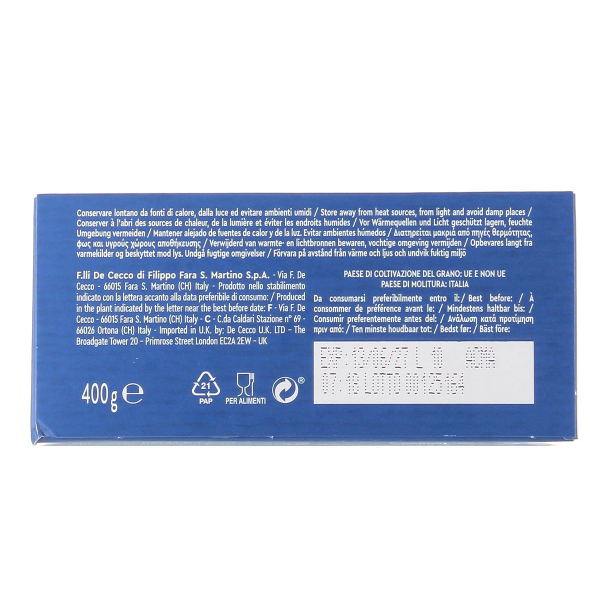 DE Cecco Fusilli High Protein 400 g — immagine 3