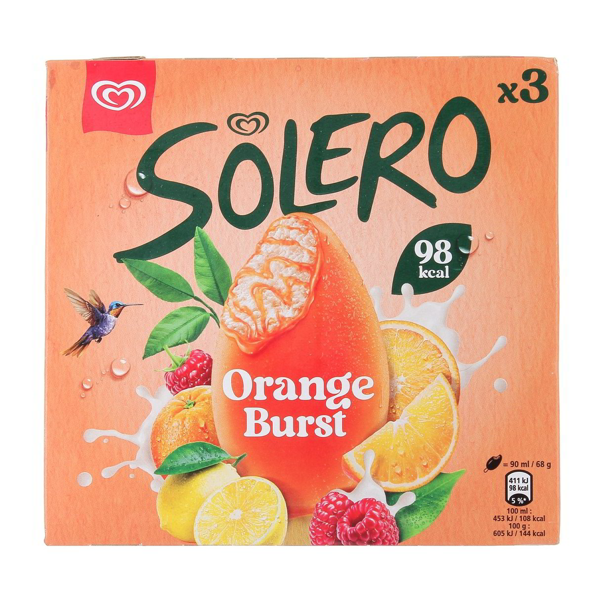 Algida SOLERO ORANGE BURST x3 204 g