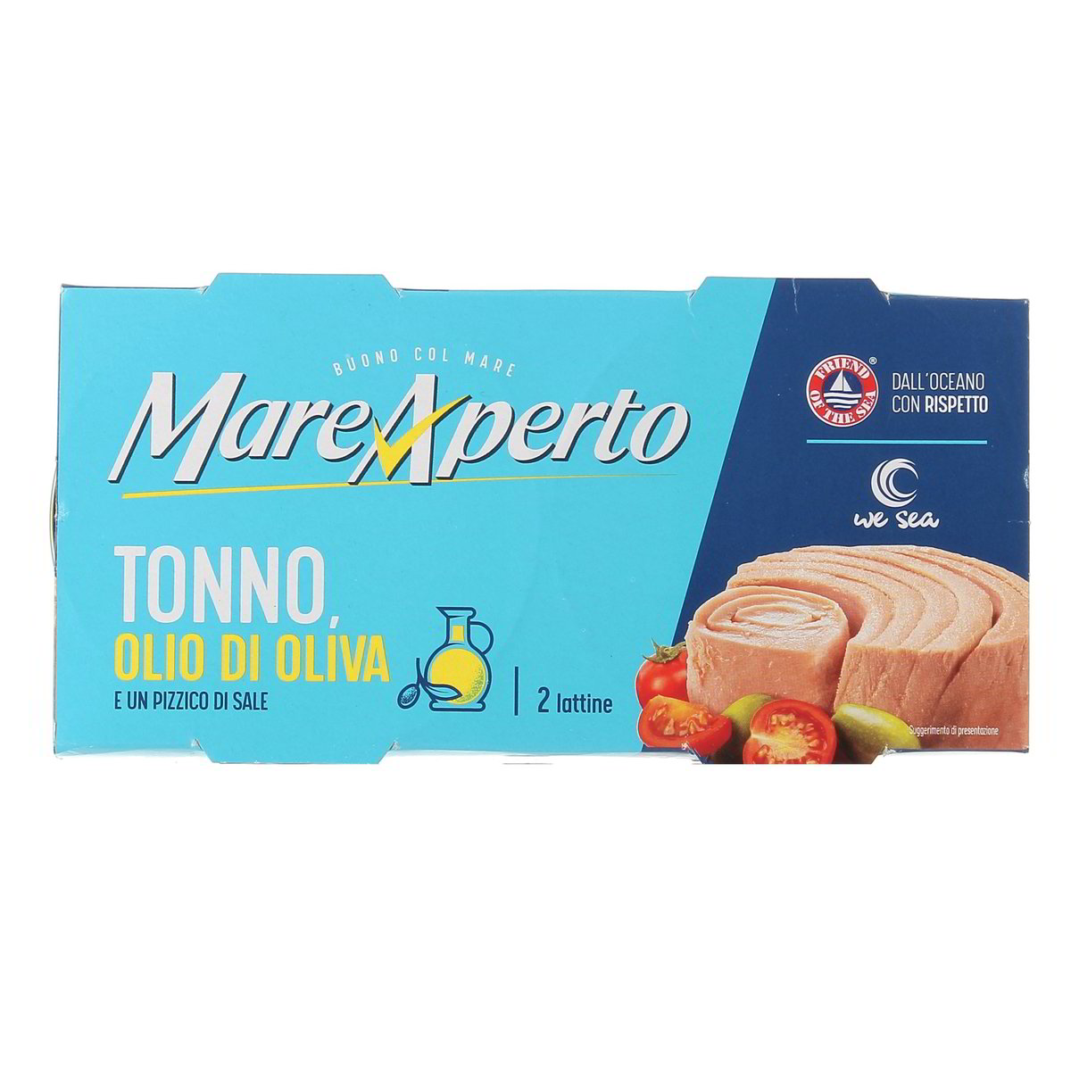 Mare Aperto Tonno Olio Di Oliva E Un Pizzico Di Sale 2x140 g - sgocciolato 2x104 g