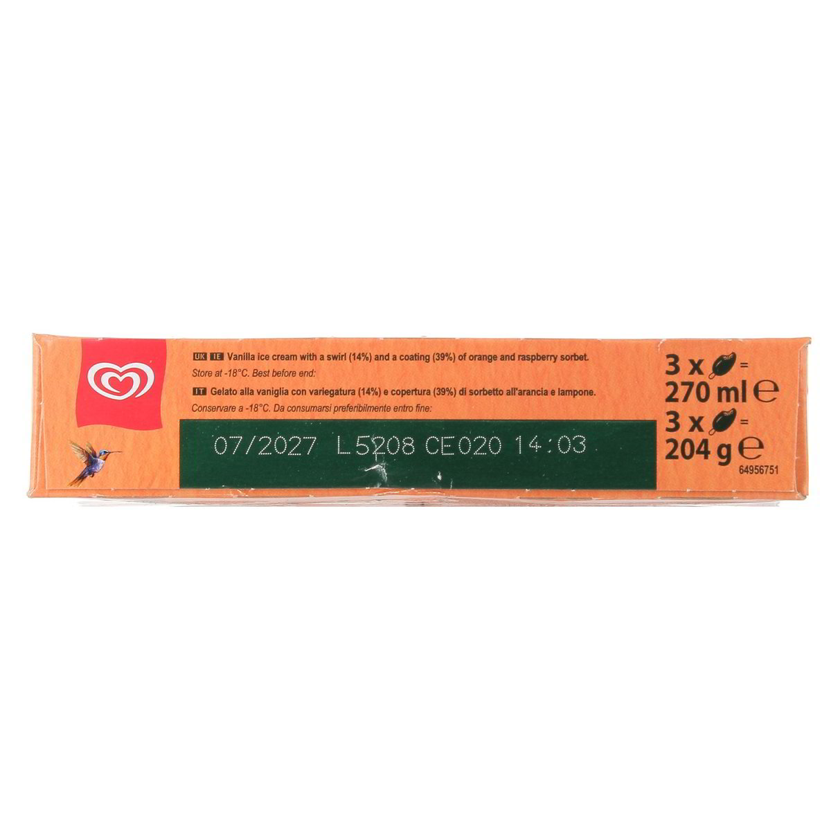 Algida SOLERO ORANGE BURST x3 204 g — immagine 3