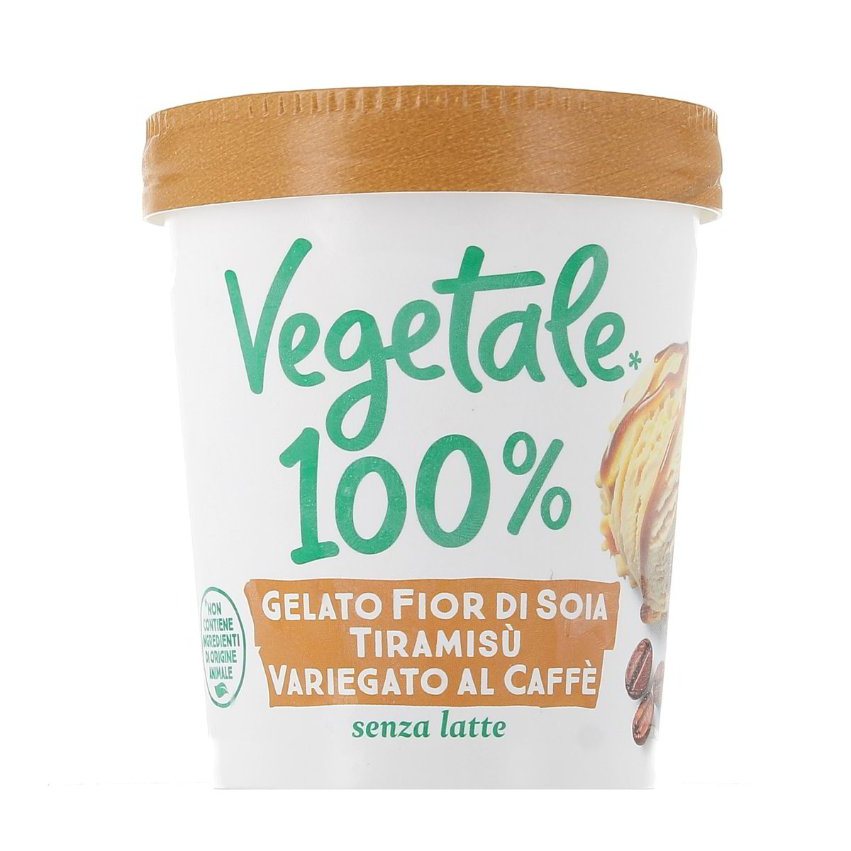 Vegetale 100% Gelato Fior Di Soia Triamisù Variegato Al Caffè 250 g