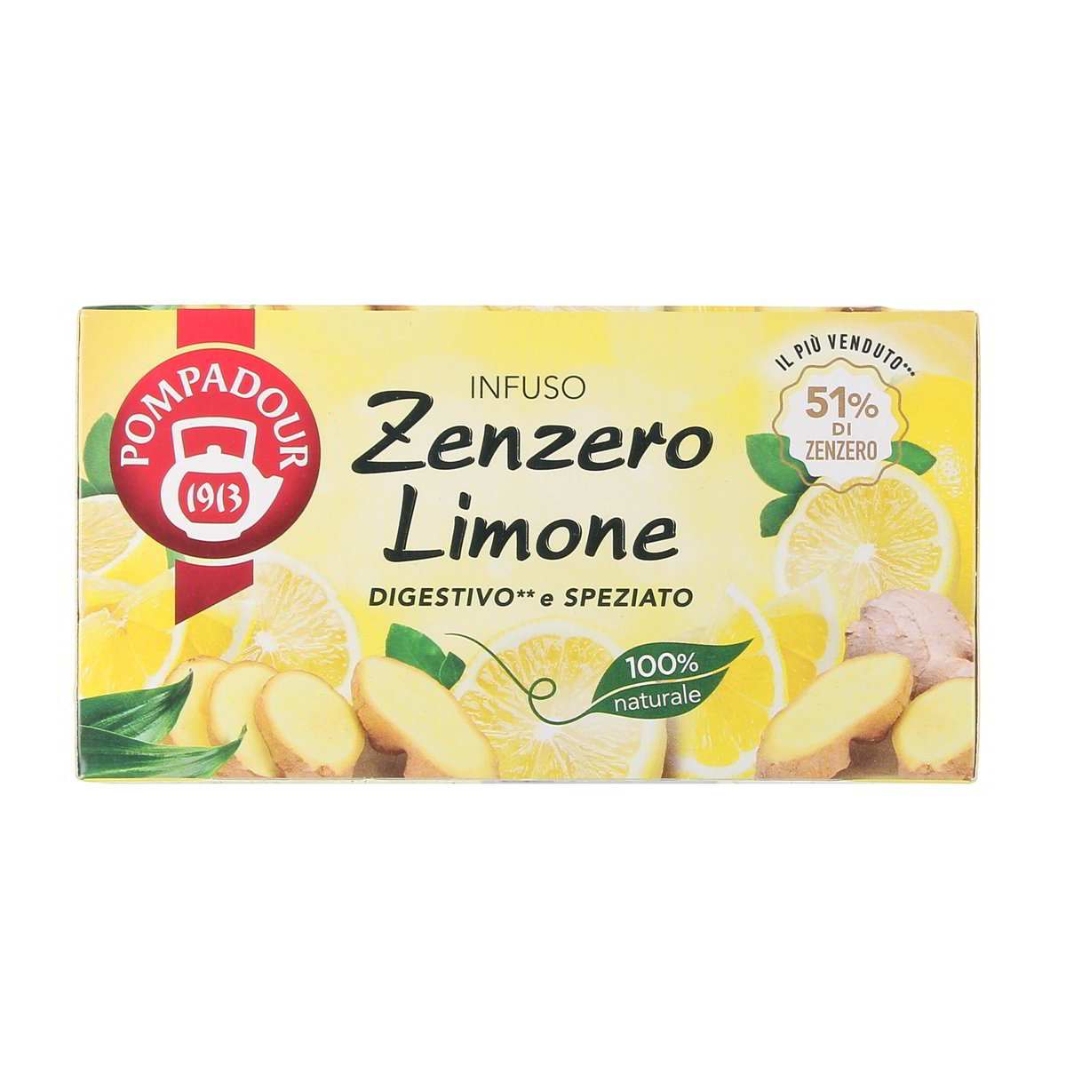 Pompadour Infuso Zenzero E Limone 20 Filtri 36 g