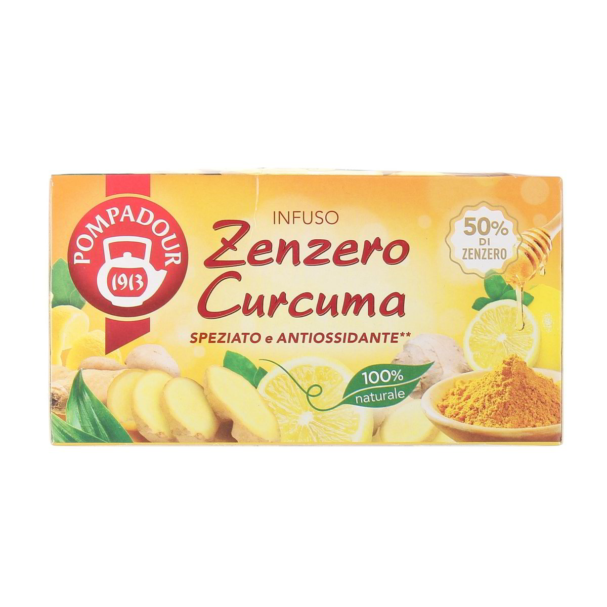 Pompadour Infuso Zenzero Curcuma 20 Filtri 36 g