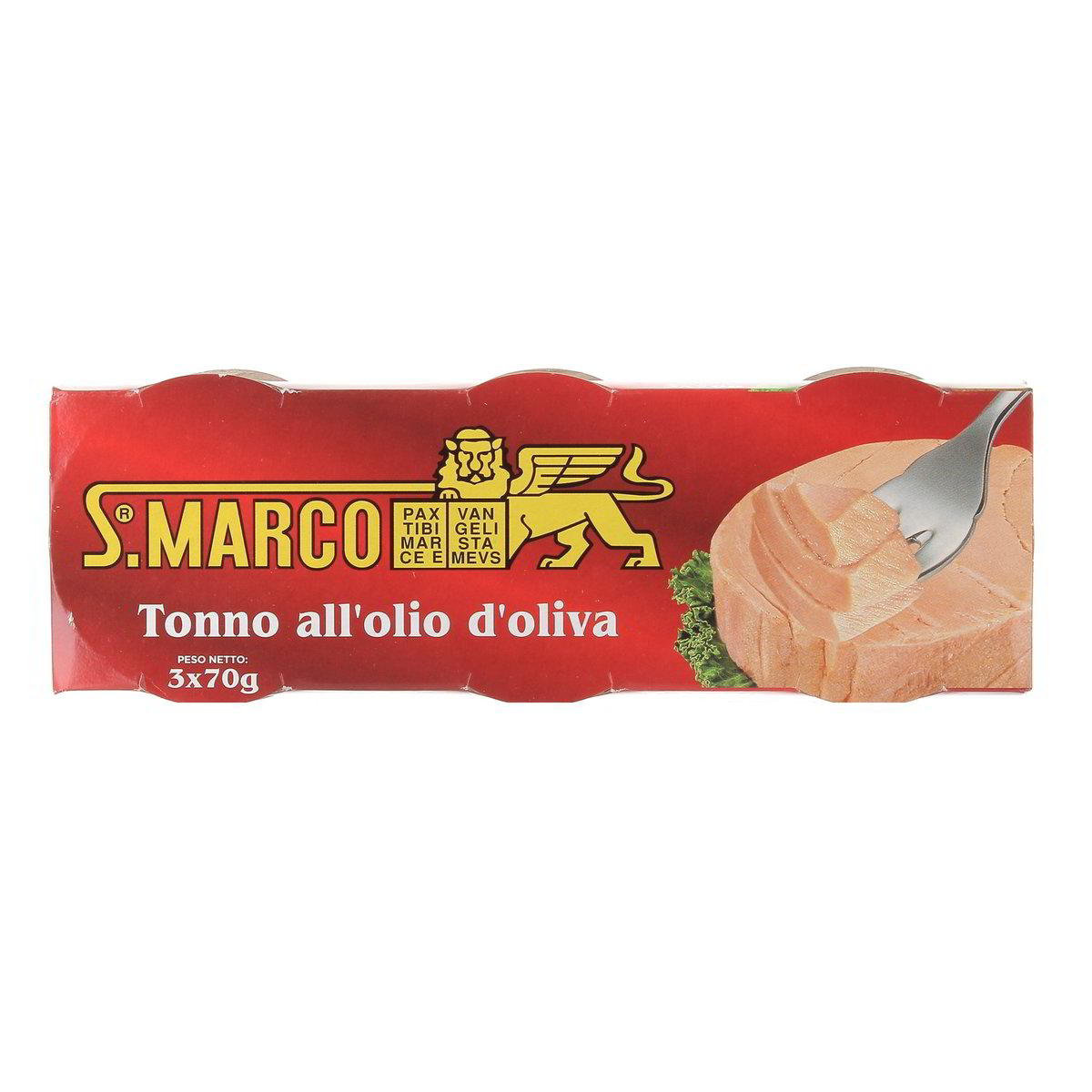 S.Marco Tonno All'olio Di Oliva 3x70 g - sgocciolato 3x52 g