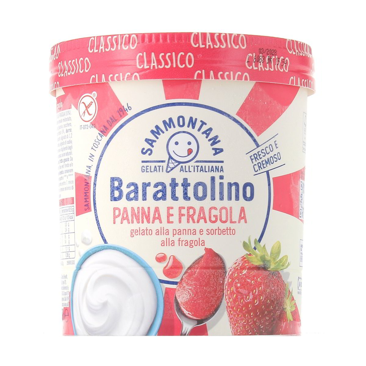 Sammontana Barattolino Pana E Fragola 500 g