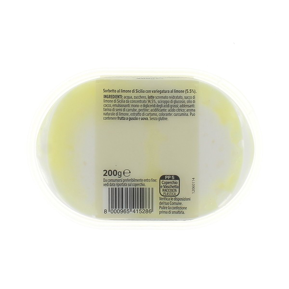 Consilia Sorbetto Al Limone Di Sicilia 200 g — immagine 3