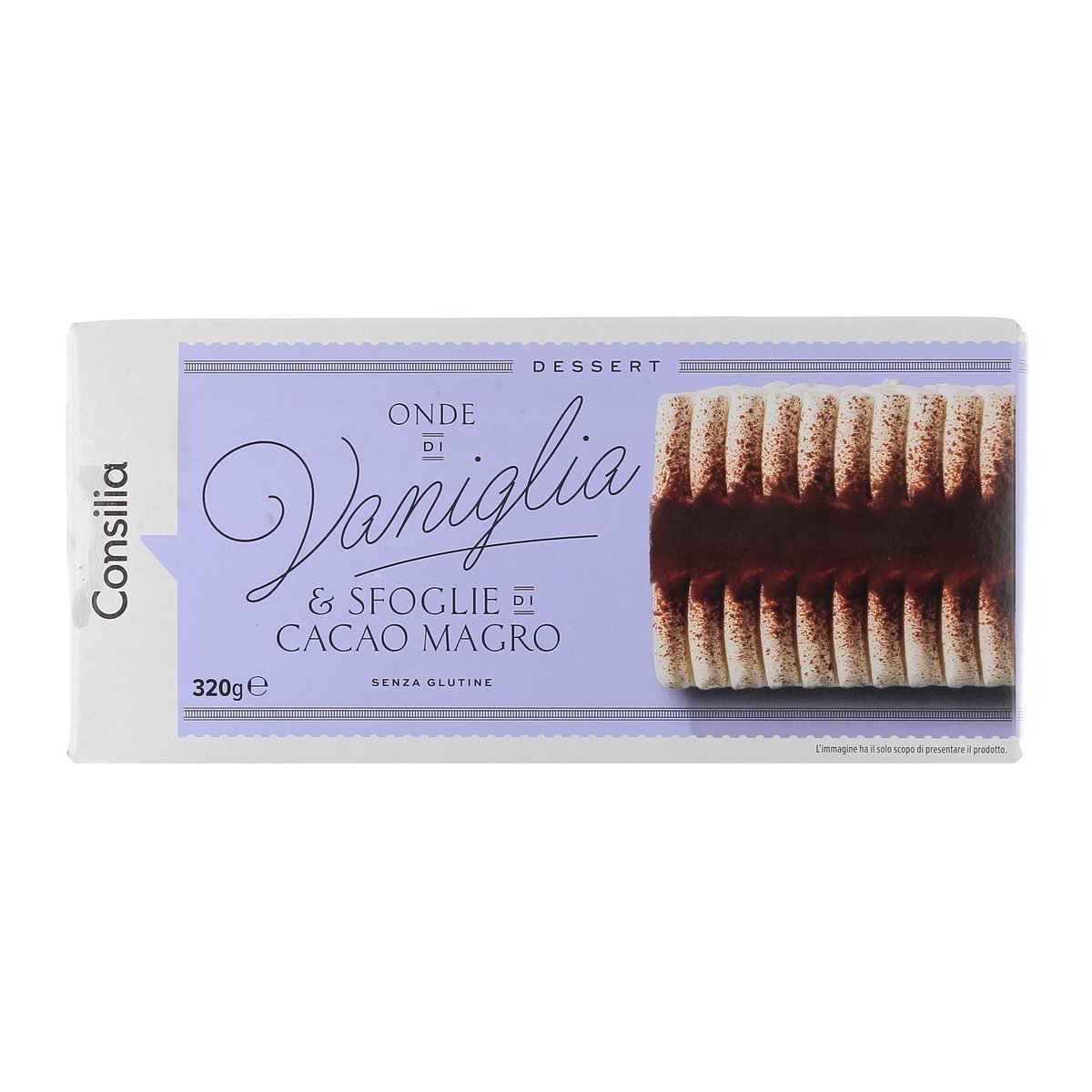 Consilia Dessert Onde Di Vaniglia & Sfoglie Di Caca Magro 320 g