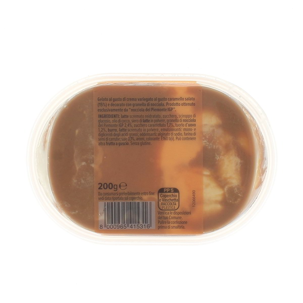 Consilia Variegato Caramello Salato Con Granella Di Npcciola Del Piemonte Igp 200 g — immagine 3