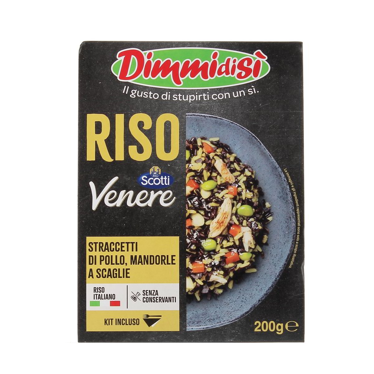 Dimmidisi Riso Scotti Venere Stracetti Di Pollo Mandorle E Scaglie 200 g