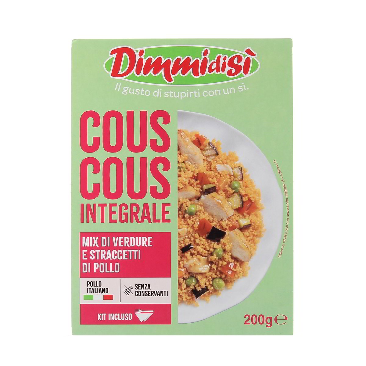 Dimmidisi Cous Cous Integrale Mix Di Verdure E Straccetti Di Pollo 200 g