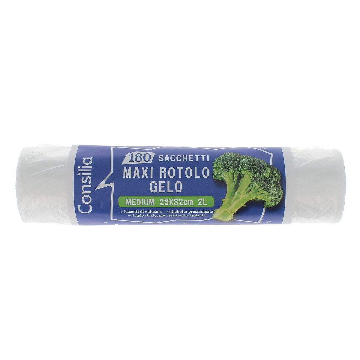Consilia MAXI ROTOLO GELO SACHETTI MEDIUM 23x32 cm 2L 180 pezzi