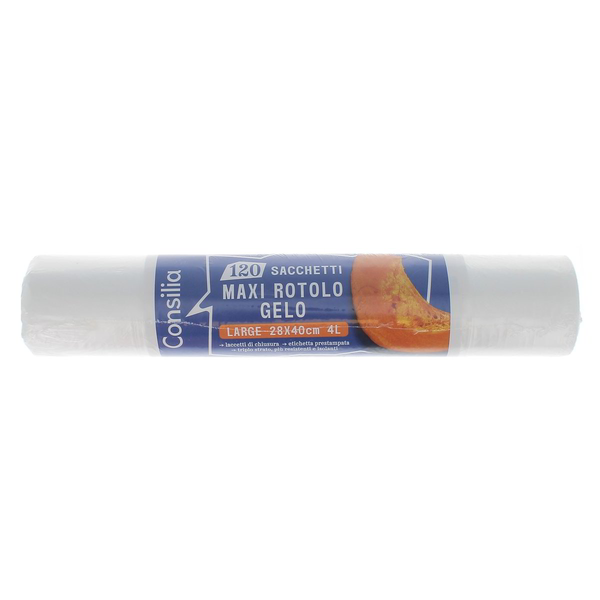 Consilia MAXI ROTOLO GELO SACHETTI LARGE 28x40 cm 4L 120 pezzi