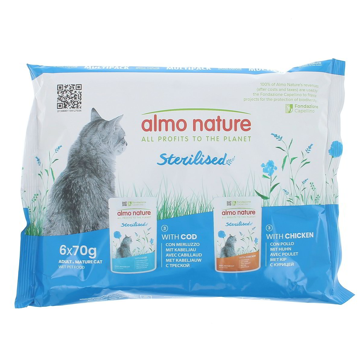 Almo Nature Sterilised Con Merluzzo E Pollo 420 g