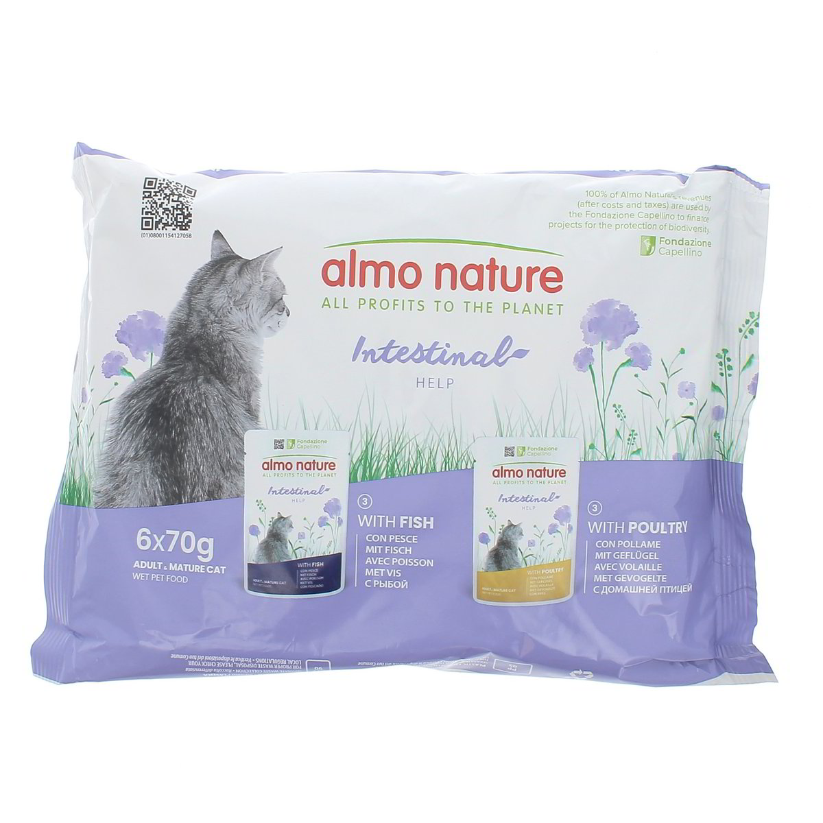Almo Nature Intestinal Help Con Pesce E Pollame 6x70 g