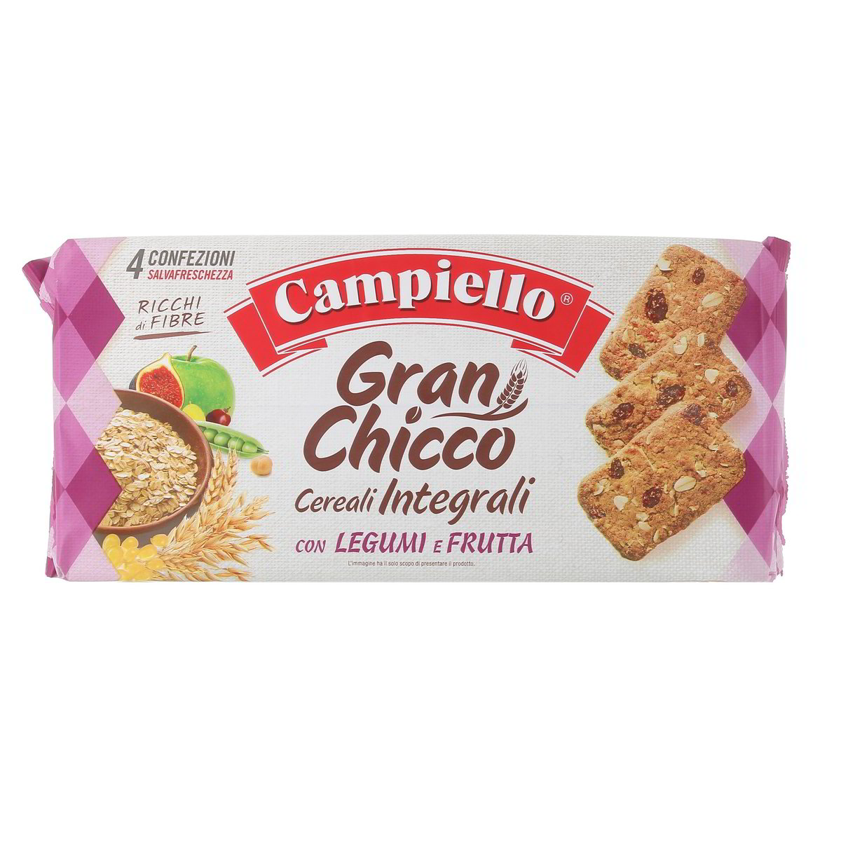 Campiello GRAN CHICCO CEREALI INTEGRALI CON LEGUMI E FRUTTA x4 400 g