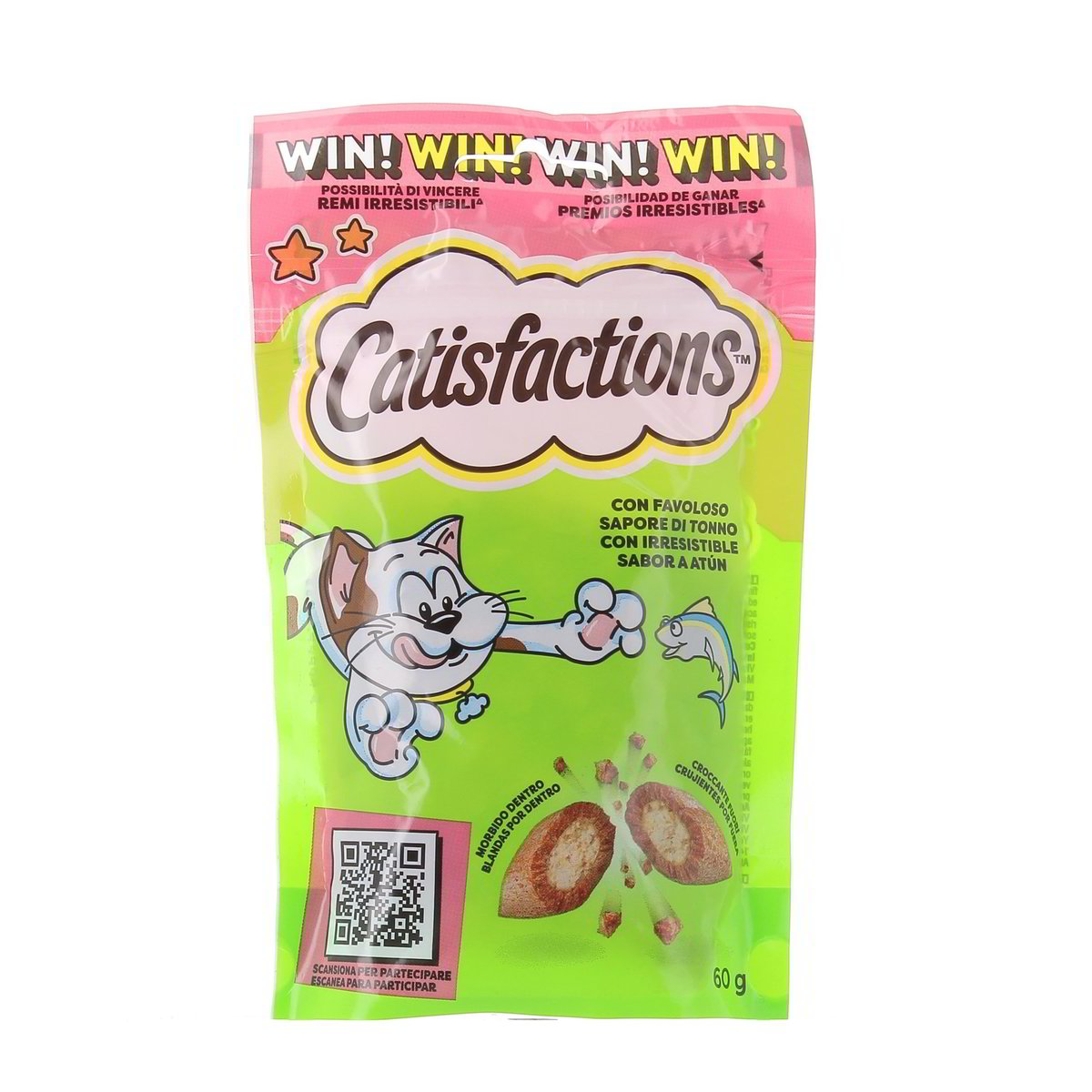 Catisfactions Snack Con Sapore Di Tonno 60 g