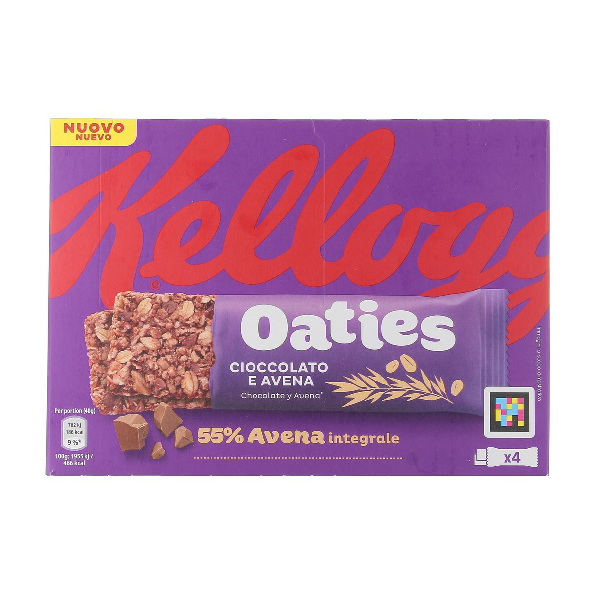 Kellogg'S BARRETTA OATIES CIOCCOLATO E AVENA x4 160 g