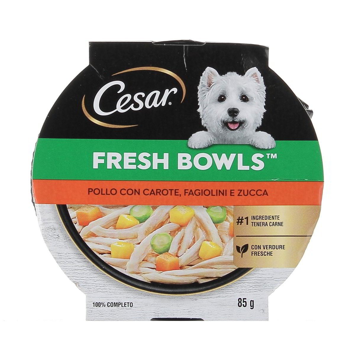 Cesar Fresh Bowls Pollo Con Carote Fagiolini E Zucca 85 g