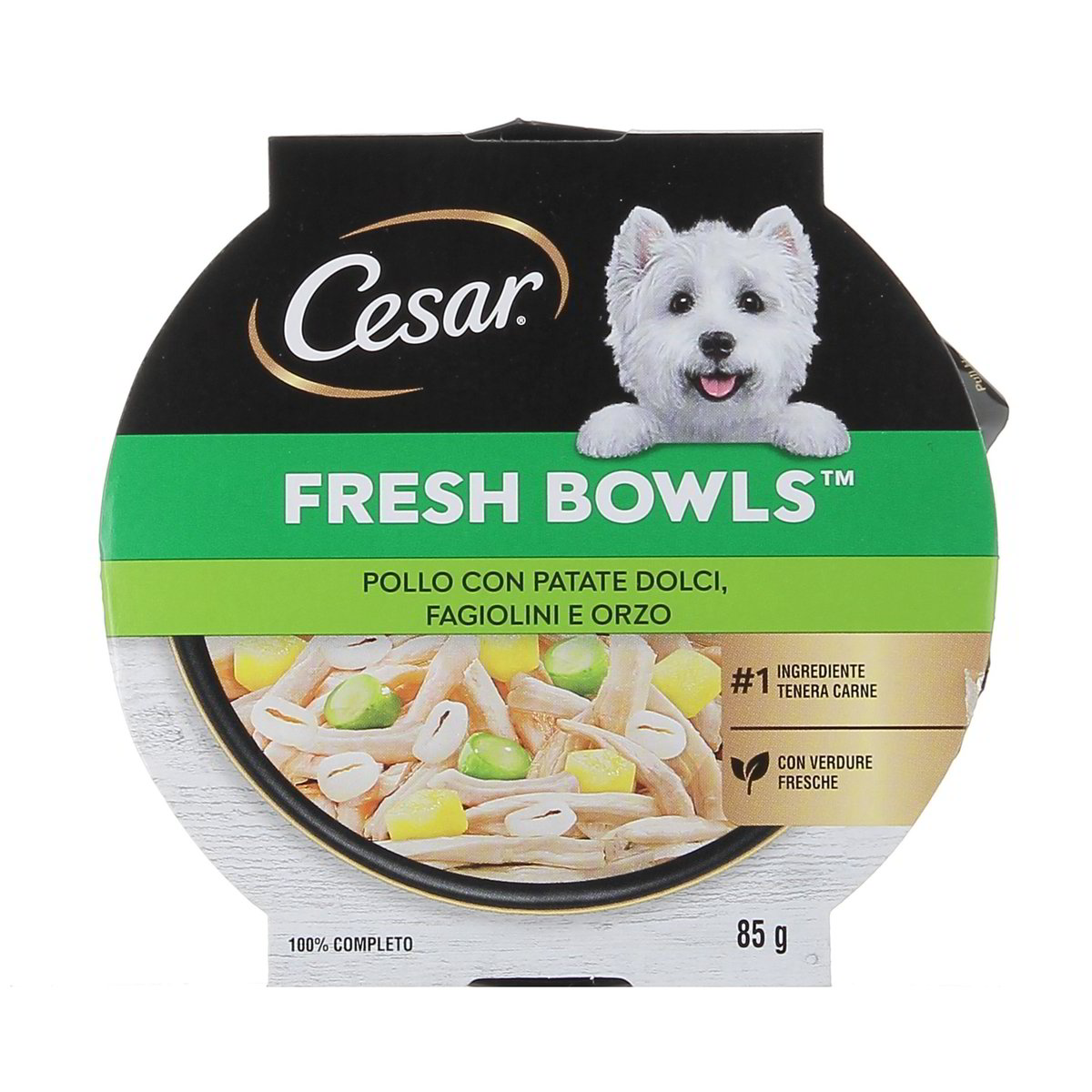 Cesar Fresh Bowls Pollo Con Patate Dolci Fagiolini E Orzo 85 g