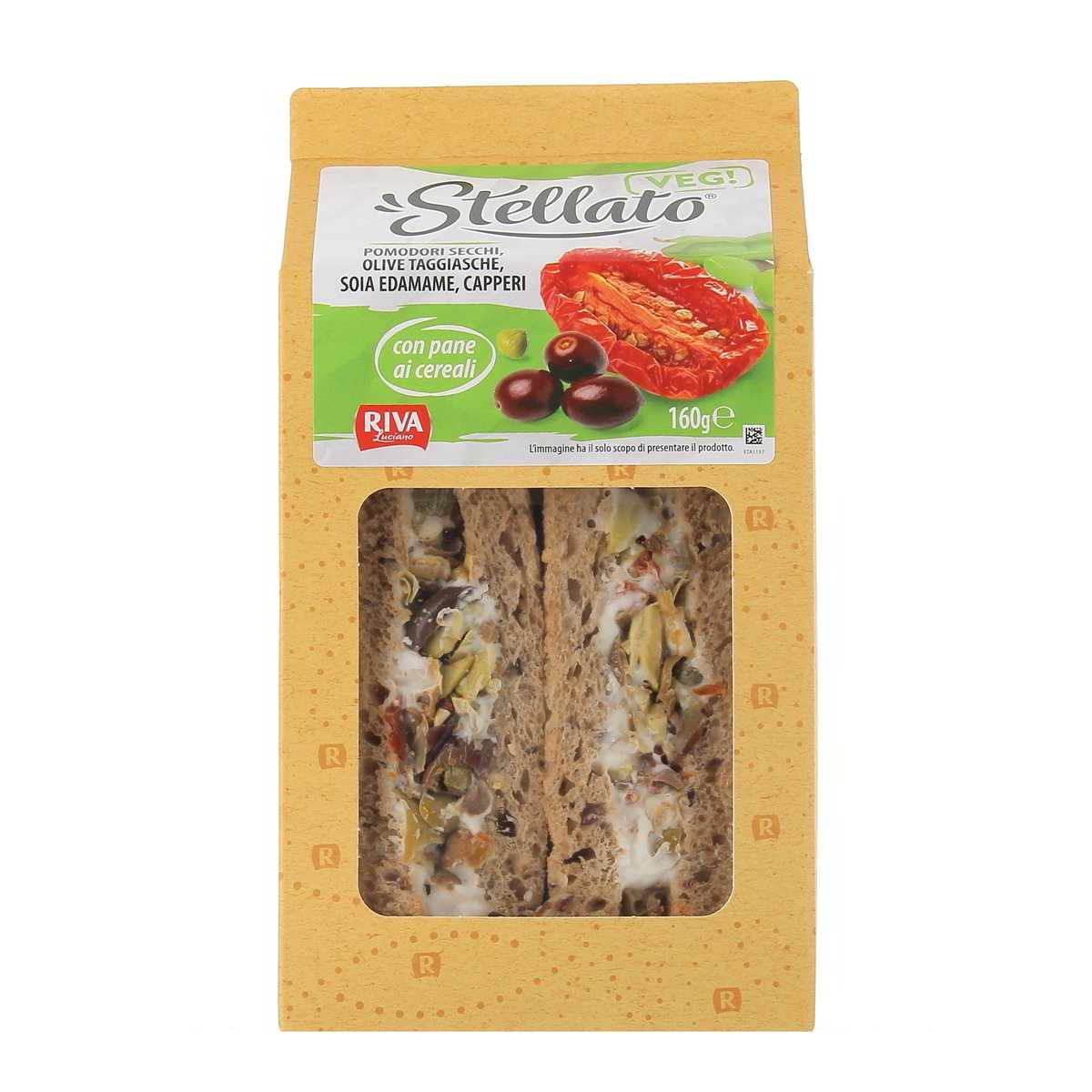 Stellato Tramezzino Pomodori Secchi Olive Taggiasche Soia Edamame Capperi 160 g