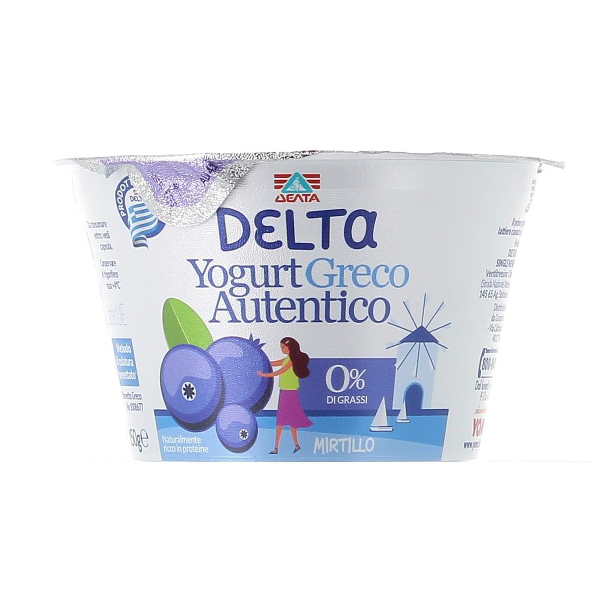 Delta Yogurt Greco Autentico Mirtillo 0% Grassi 150 g
