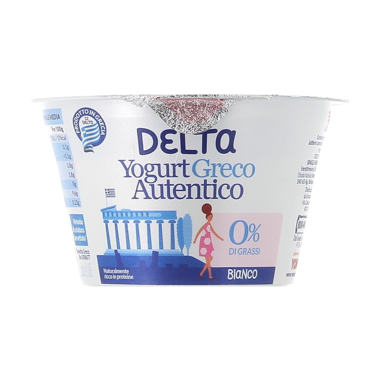 Delta Yogurt Greco Autentico Bianco 0% Grassi 150 g