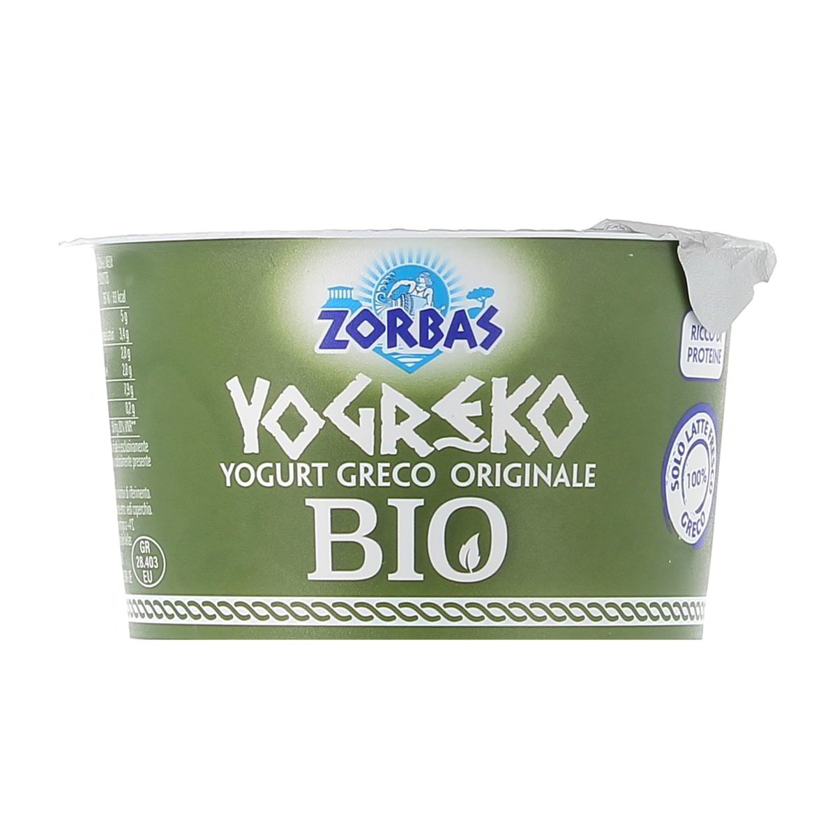 Zorbas Yogreko Yogurt Greco Originale Intero Bio 150 g