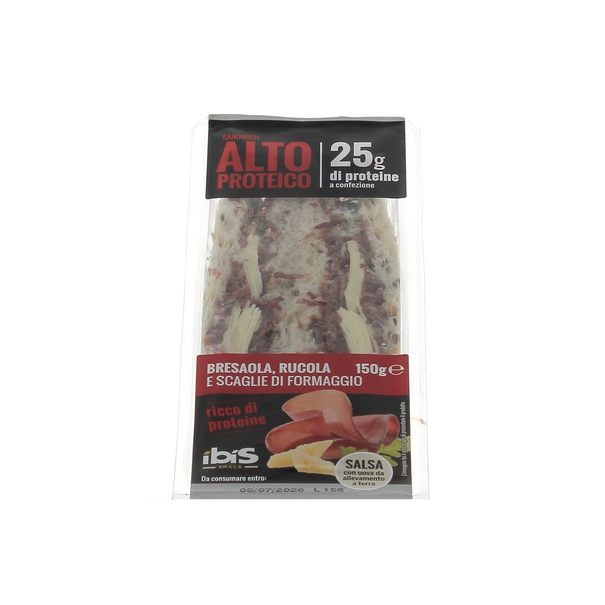 Ibis Tramezzino Alto Proteico Bresaola Rucola E Scaglie Di Formaggio 150 g