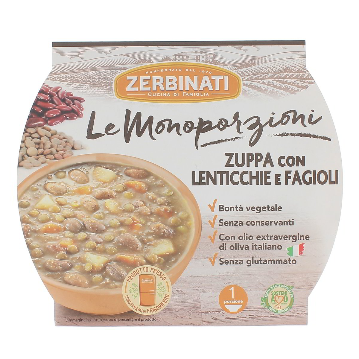 Zerbinati Zuppa Con Lenticchie E Fagioli 310 g