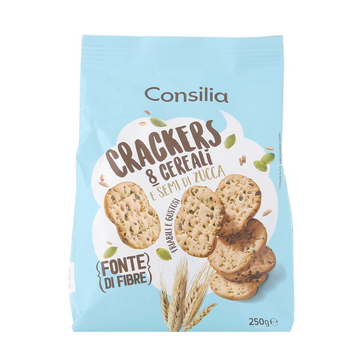 Consilia Crackers 8 Cereali E Semi Di Zucca 250 g