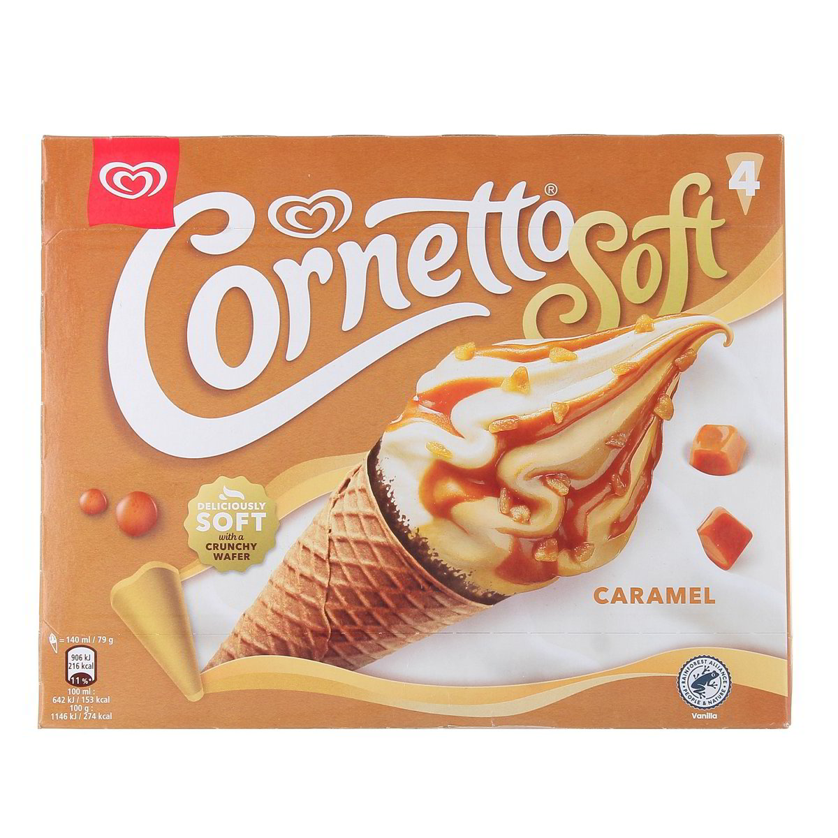Algida CORNETTO SOFT CARAMEL x4 316 g