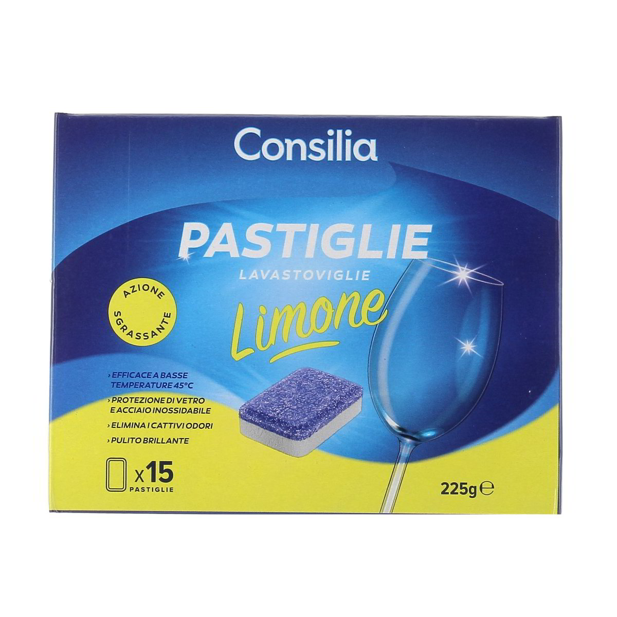 Consilia Pastiglie Lavastoviglie Limone 15 pezzi