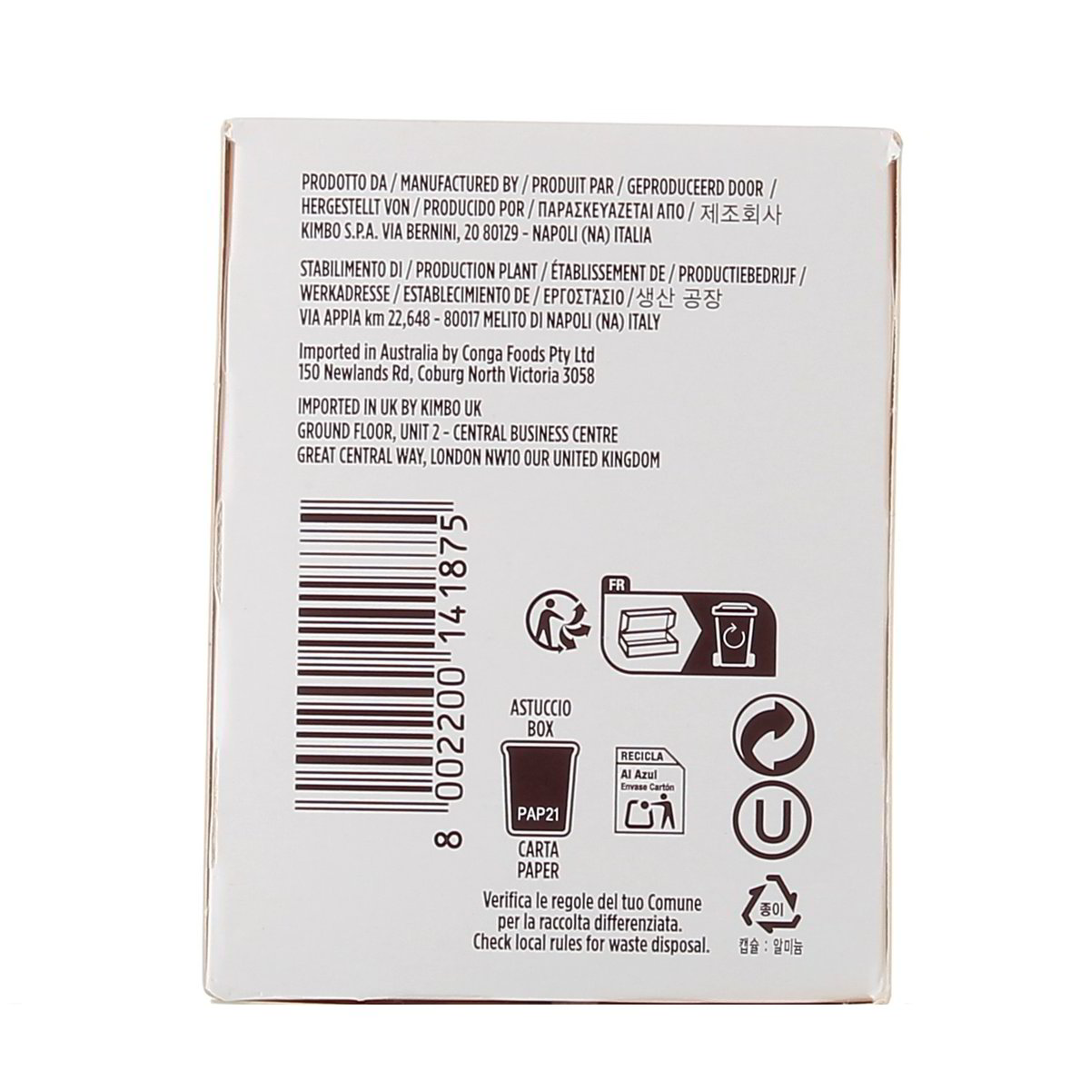 Kimbo Capsule In Alluminio Espresso Macinato Fresco 30 pezzi — immagine 3