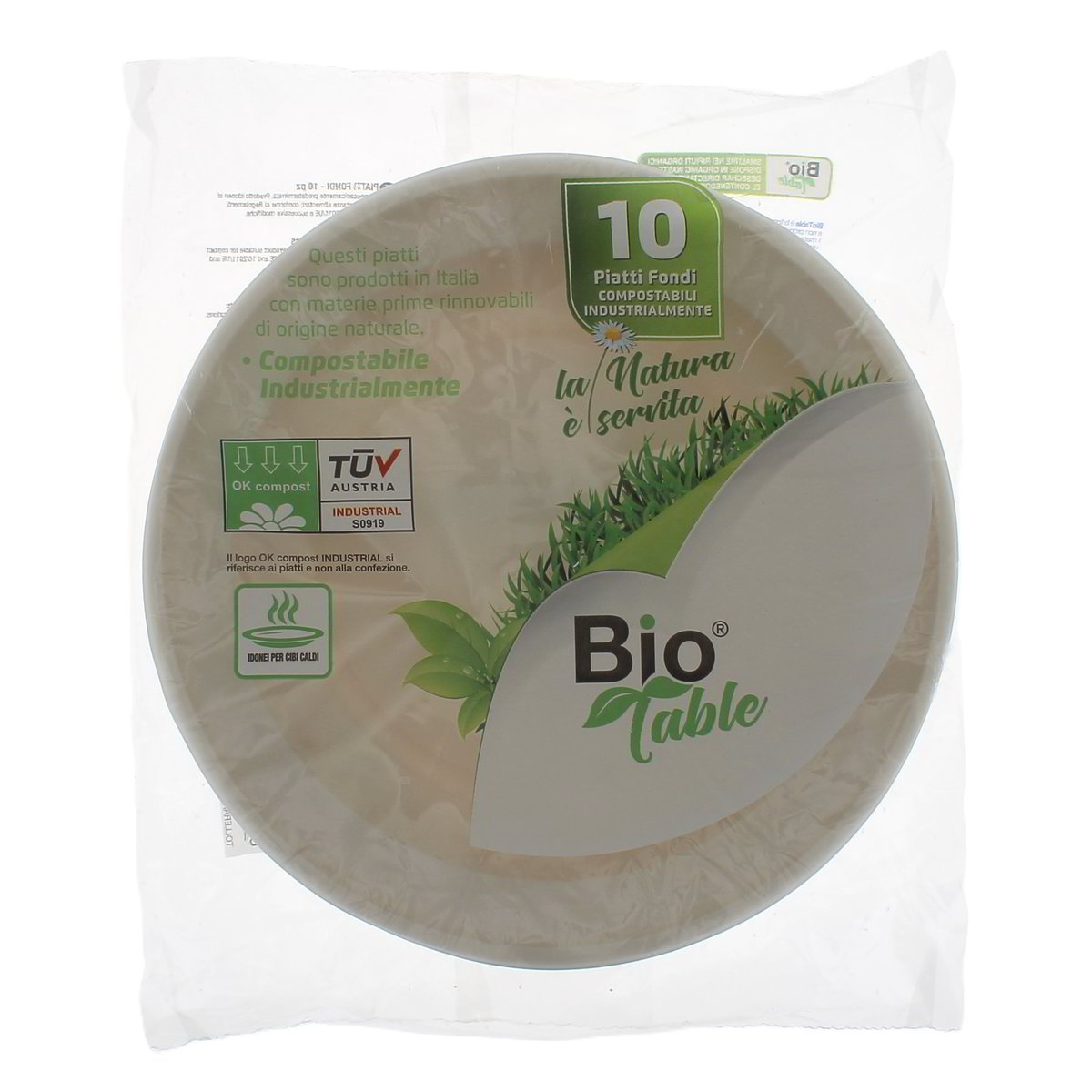 Bio Table Piatti Fondi 10 pezzi